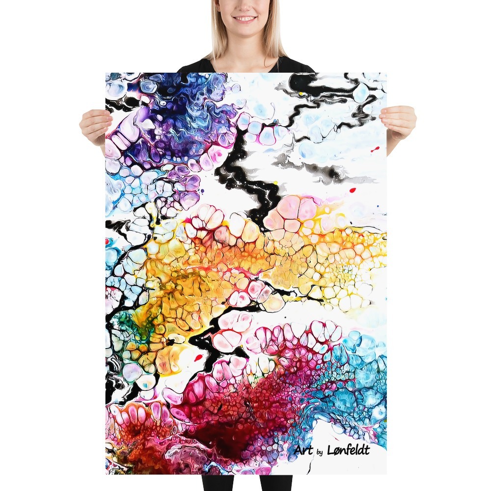 Große Poster XXL mit schönen Farben Altitude I 70x100 cm