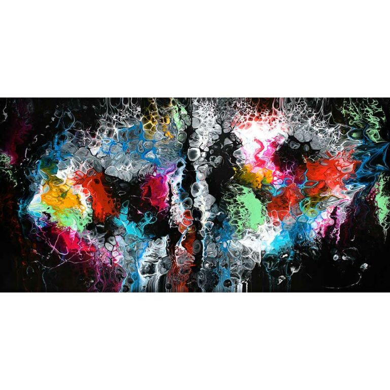 Kunstdruck auf Leinwand in schöne Farben Lights I 70x140 cm