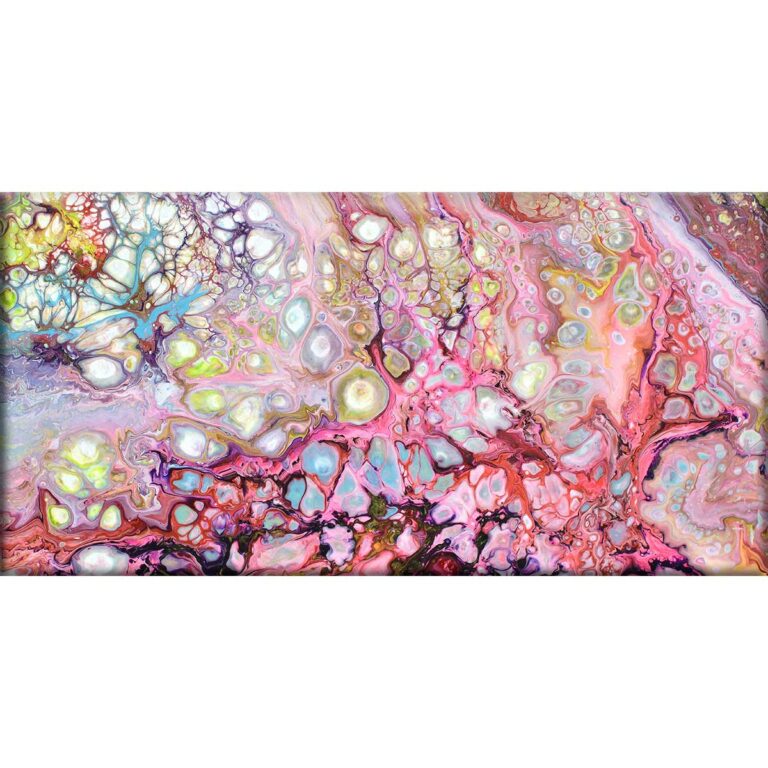 Modernes Leinwandbild mit bunten Farben Passion I 70x140 cm