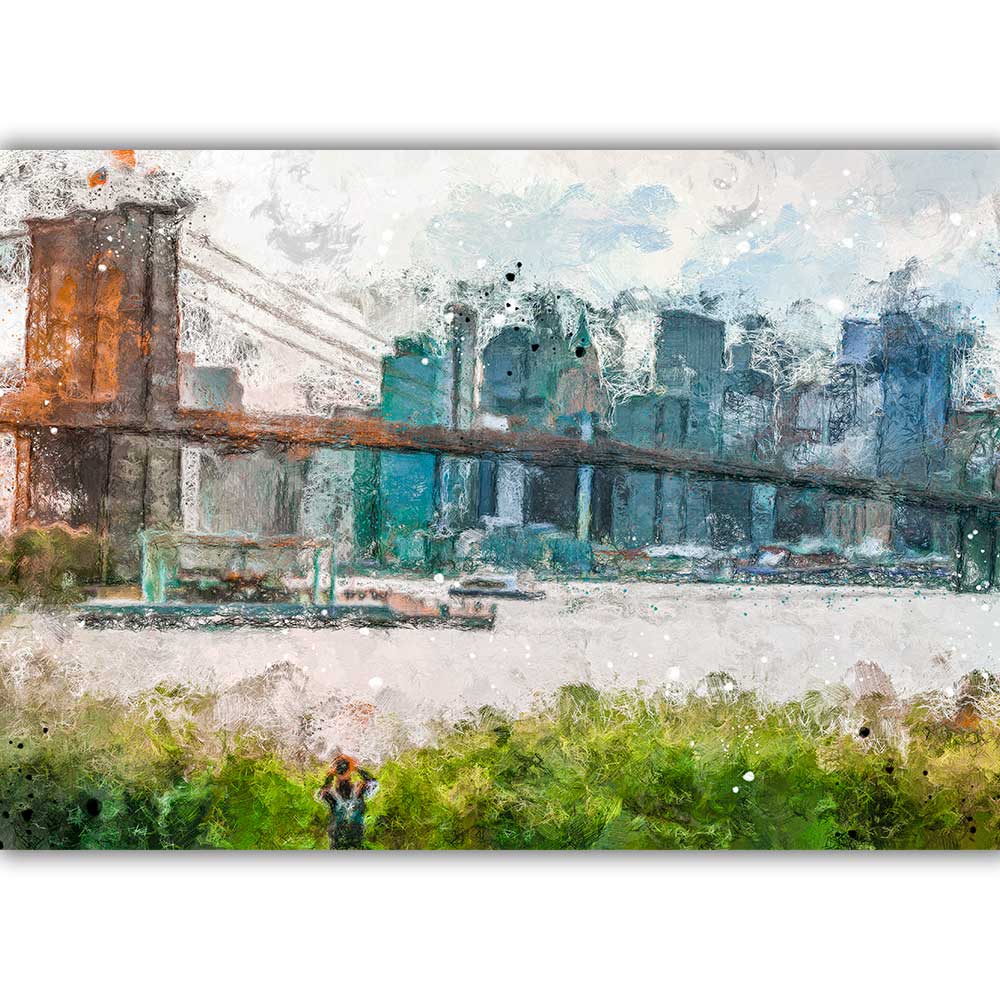 Kunstposter Brooklyn Bridge New York