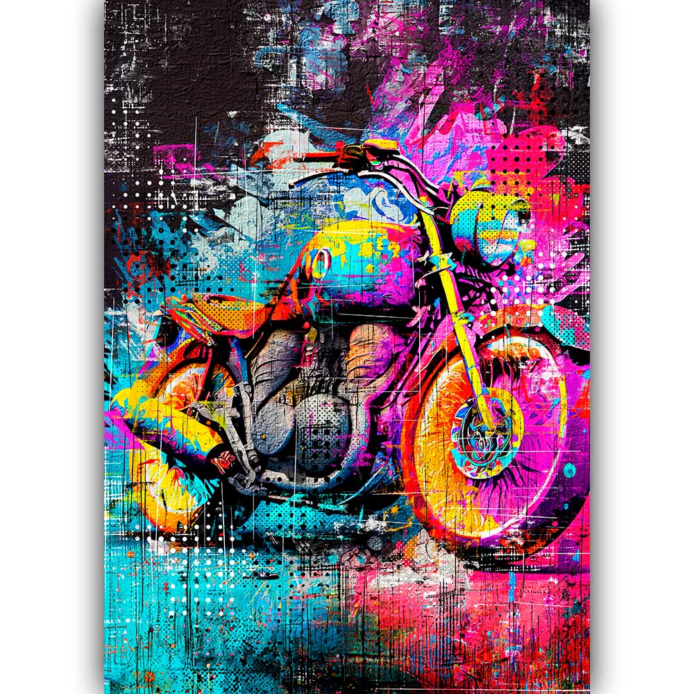 Motorrad Pop-Art Poster Bikers IV