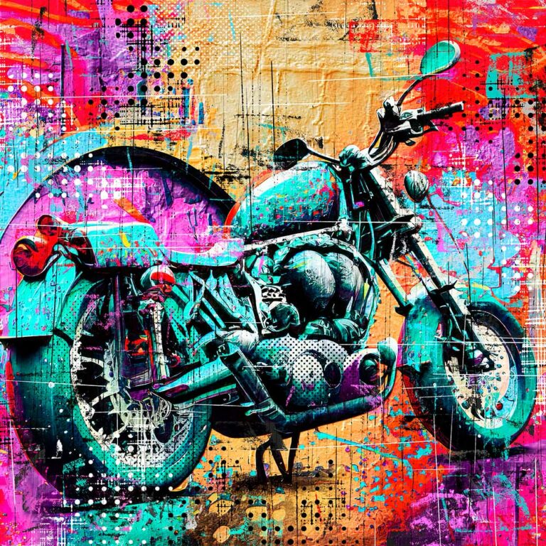 Motorradposter Pop Art Bikers I
