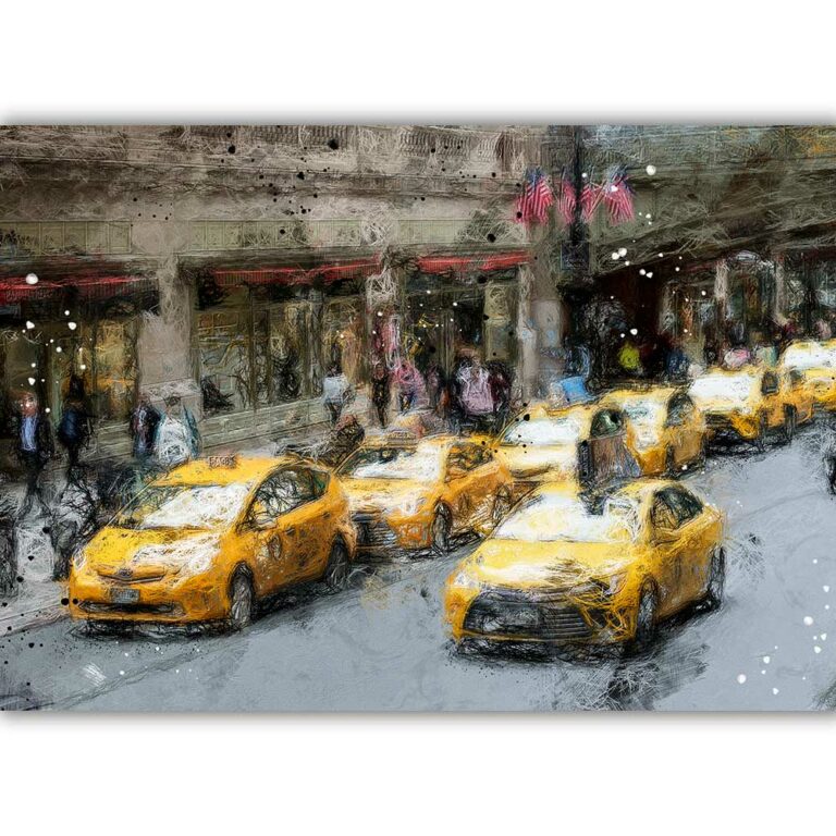 New York Poster gelbe Taxis