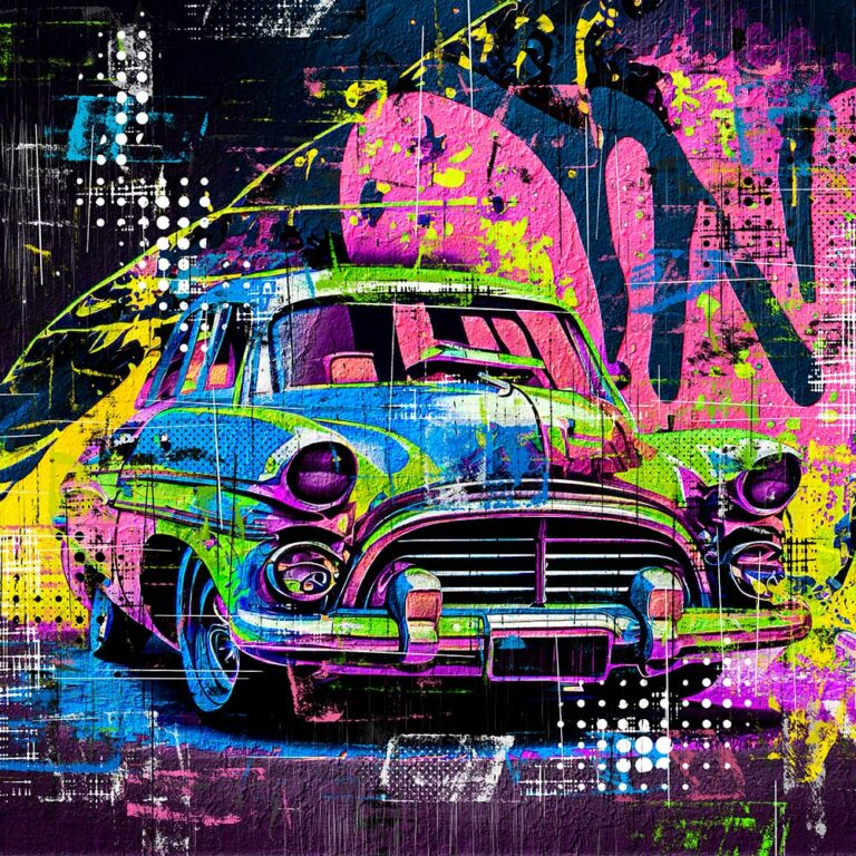 Pop Art Poster Auto Cars I