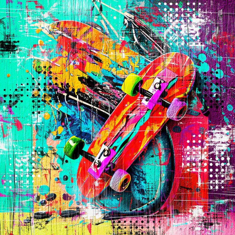 Pop-Art Poster Skateboard II
