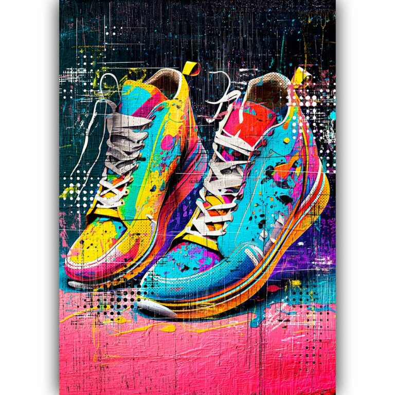 Pop-Art Poster Sneakers IV
