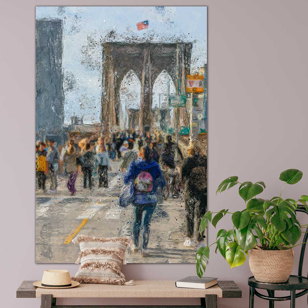Poster Brooklyn Bridge für die Küche