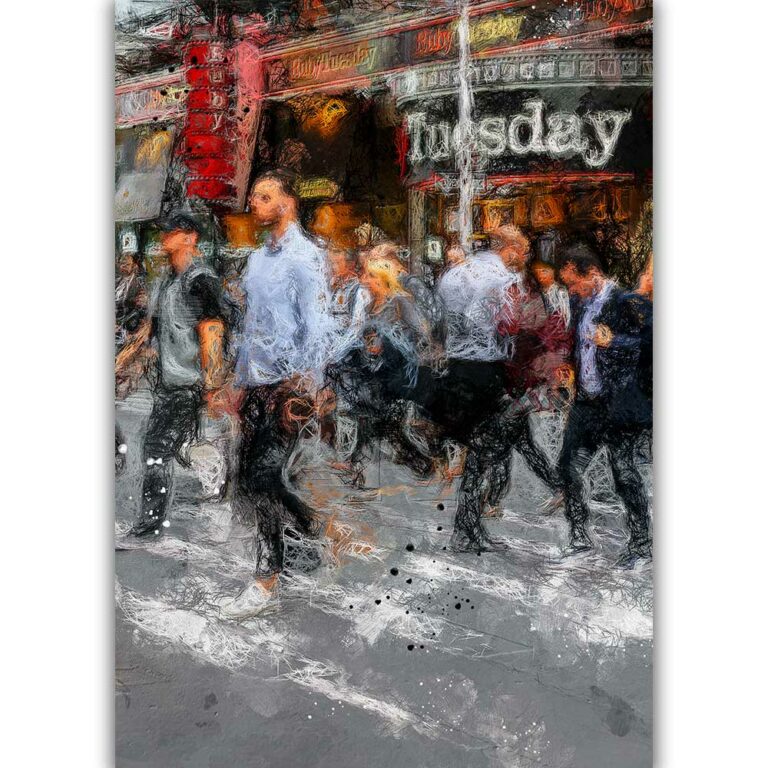 Poster New Yorker Straßenleben