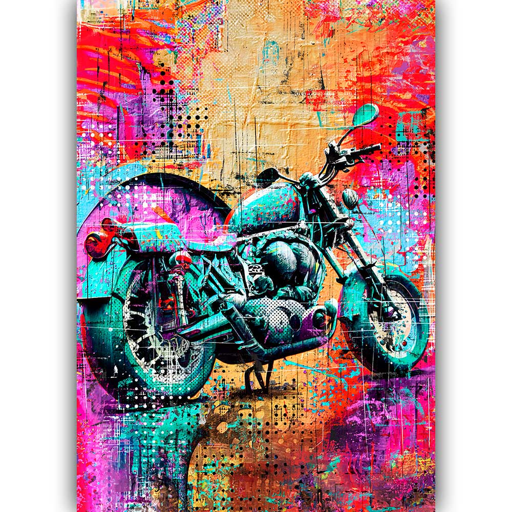 Poster Pop Art Motorrad Bikers III
