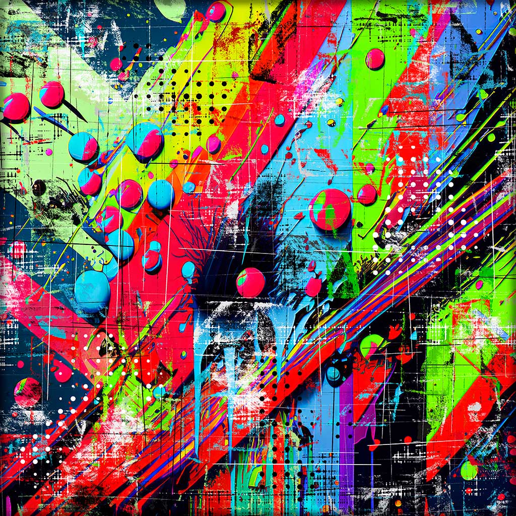 Wandbild Pop Art Abstrakt IV
